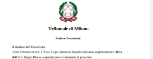 LA PROPOSTA DI UN CONCORDATO PREVENTIVO IN BIANCO COPRE ANCHE LE AZIONI CAUTELARI E DI RILASCIO DI BENI IMMOBILI. SALVATO UN BENE PER OLTRE DUE MILIONI DI EURO